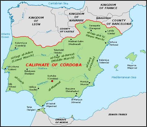 Map of Iberian Peninsula